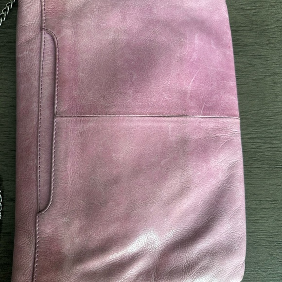 HOBO Shoulder Bag/clutch with metal chain - soft pink - Picture 9 of 10